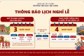 THÔNG BÁO LỊCH NGHỈ LỄ GIỖ TỔ HÙNG VƯƠNG, NGÀY CHIẾN THẮNG 30/4 VÀ NGÀY QUỐC TẾ LAO ĐỘNG 01/5 NĂM 2026