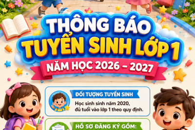 THÔNG BÁO TUYỂN SINH LỚP 1